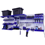 OmniWall Weekend Warrior Ultimate Tool Kit- Panel Color: White Accessory Color: Blue